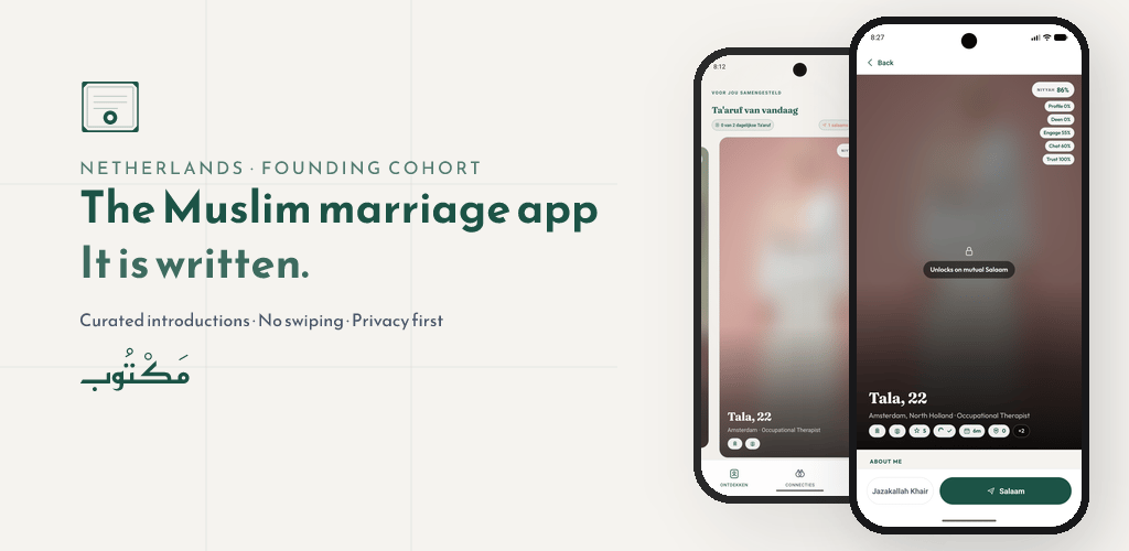 Maktub — matrimonial platform for Muslim singles in Europe